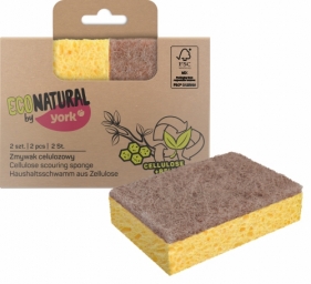 Губка для мытья посуды целлюлозная 2 шт. ECO NATURAL
