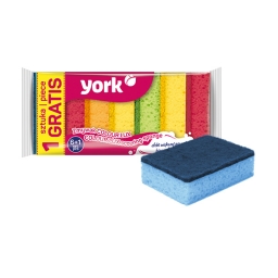 Scouring sponge COLOUR LUX 6+1 pcs