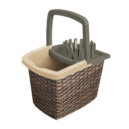 Rectangular bucket 15 l with wringer RATTAN