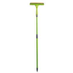 Window wiper with sponge and telescopic handle